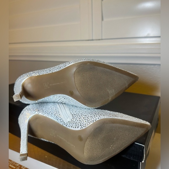 I.N.C. International Concepts Saveria Over The Knee Boots size 7.5M silver bling - Picture 10 of 15